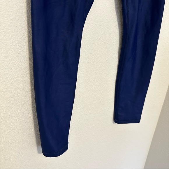 ZYIA Blue Metallic Light N Tight High Rise Leggings 7/8 24” Inseam Size 4 Women - Picture 5 of 10